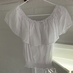 White Off the Shoulder Top